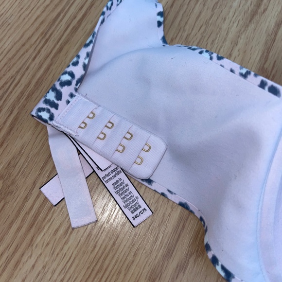 Victoria’s Secret Incredible Padded Full Coverage Pink & Gray Cheetah Print Bra - Picture 5 of 6